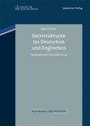 Buchcover Satzstrukturen im Deutschen und Englischen