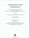 Buchcover Althochdeutsches Wörterbuch / Band VI: M–N. 10. Lieferung (mit bis mor(a)beri)
