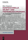 Buchcover Konfessionelle Selbst- und Fremdbezeichnungen