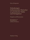 Buchcover Schenkungen hellenistischer Herrscher an griechische Städte und Heiligtümer / Zeugnisse und Kommentare