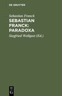 Buchcover Sebastian Franck: Paradoxa