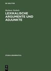 Buchcover Lexikalische Argumente und Adjunkte