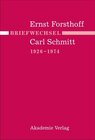 Buchcover Briefwechsel Ernst Forsthoff - Carl Schmitt 1926-1974