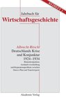 Buchcover Deutschlands Krise und Konjunktur 1924–1934