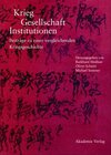 Buchcover Krieg - Gesellschaft - Institutionen