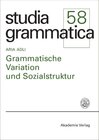 Buchcover Grammatische Variation und Sozialstruktur