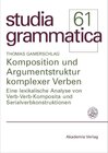 Buchcover Komposition und Argumentstruktur komplexer Verben