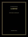 Buchcover Gottfried Wilhelm Leibniz: Sämtliche Schriften und Briefe. Philosophischer Briefwechsel / 1663-1685