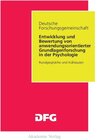 Buchcover Entwicklung und Bewertung von anwendungsorientierter Grundlagenforschung in der Psychologie