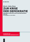 Buchcover Zur Krise der Demokratie