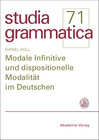Buchcover Modale Infinitive und dispositionelle Modalität im Deutschen