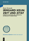 Buchcover Irmgard Keun: Zeit und Zitat