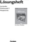 Buchcover Lernstufen Mathematik - Hauptschule Nordrhein-Westfalen / 5. Schuljahr - Lösungen zum Schülerbuch