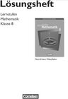 Buchcover Lernstufen Mathematik - Hauptschule Nordrhein-Westfalen / 8. Schuljahr - Lösungen zum Schülerbuch