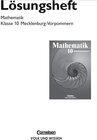 Buchcover Mathematik Sekundarstufe I - Ausgabe Volk und Wissen - Regionale... / 10. Schuljahr - Lösungen zum Schülerbuch