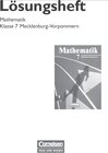 Buchcover Mathematik Sekundarstufe I - Ausgabe Volk und Wissen - Regionale... / 7. Schuljahr - Lösungen zum Schülerbuch