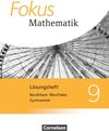 Buchcover Fokus Mathematik - Nordrhein-Westfalen - Ausgabe 2013 / 9. Schuljahr - Lösungen zum Schülerbuch