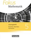 Buchcover Fokus Mathematik - Nordrhein-Westfalen - Ausgabe 2013 / 5. Schuljahr - Lösungen zum Schülerbuch