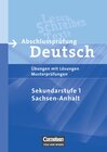 Buchcover Abschlussprüfung Deutsch - Sekundarstufe I - Sachsen-Anhalt / 10. Schuljahr - Arbeitsheft mit Lösungen und Musterprüfung