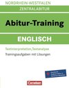 Buchcover Abitur-Training Englisch - Nordrhein-Westfalen / Arbeitsbuch mit Trainingsaufgaben und Lösungen