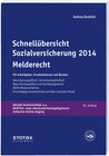 Buchcover Schnellübersicht Sozialversicherung 2014 Melderecht