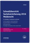 Buchcover Schnellübersicht Sozialversicherung 2016 Melderecht