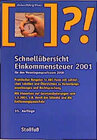 Buchcover Schnellübersicht Einkommensteuer 2001