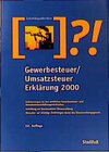 Buchcover Gewerbesteuer- und Umsatzsteuer-Erklärung 2000