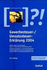 Buchcover Gewerbe-/Umsatzsteuer-Erklärung 2004