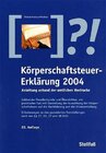 Buchcover Körperschaftsteuer-Erklärung 2003