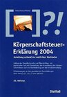 Buchcover Körperschaftsteuer-Erklärung 2004