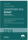 Buchcover Tabelle, Lohnsteuer 2016 Monat