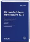 Buchcover Körperschaftsteuer Handausgabe 2010