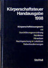 Buchcover Körperschaftsteuer Handausgabe 1998