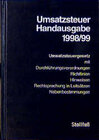 Buchcover Umsatzsteuer Handausgabe 1998/99
