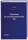 Buchcover Fristenbuch für steuerberatende Berufe 2011