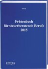 Buchcover Fristenbuch für steuerberatende Berufe 2015