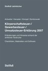 Buchcover Körperschaftsteuer-/Gewerbesteuer-/Umsatzsteuer-Erklärung 2007