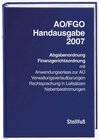 Buchcover AO/FGO-Handausgabe 2007