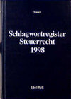 Buchcover Schlagwortregister Steuerrecht 1998