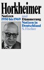 Buchcover Notizen 1950-1969 und Dämmerung. Notizen in Deutschland