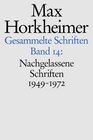 Buchcover Max Horkheimer. Gesammelte Schriften - Gebundene Ausgaben