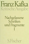 Buchcover Nachgelassene Schriften und Fragmente I