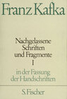 Buchcover Nachgelassene Schriften und Fragmente I