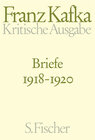 Buchcover Briefe 1918-1920