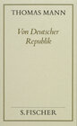 Buchcover Von Deutscher Republik