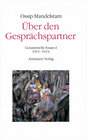 Buchcover Über den Gesprächspartner - Gespräch über Dante (2 Bde.)