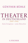 Buchcover Theater in Deutschland 1887-1945