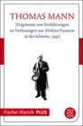 Buchcover [Fragmente von Einführungen zu Vorlesungen aus »Doktor Faustus« in der Schweiz, 1947]