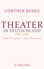 Buchcover Theater in Deutschland 1887-1945